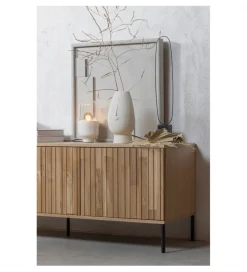 WOOOD Stolik pod TV NEW GRAVURE 150 cm drewno dębu naturalny