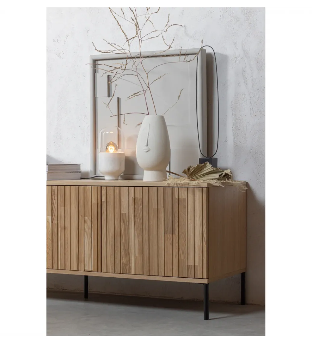 WOOOD Stolik pod TV NEW GRAVURE 150 cm drewno dębu naturalny