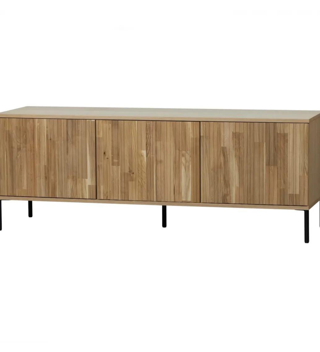 WOOOD Stolik pod TV NEW GRAVURE 150 cm drewno dębu naturalny