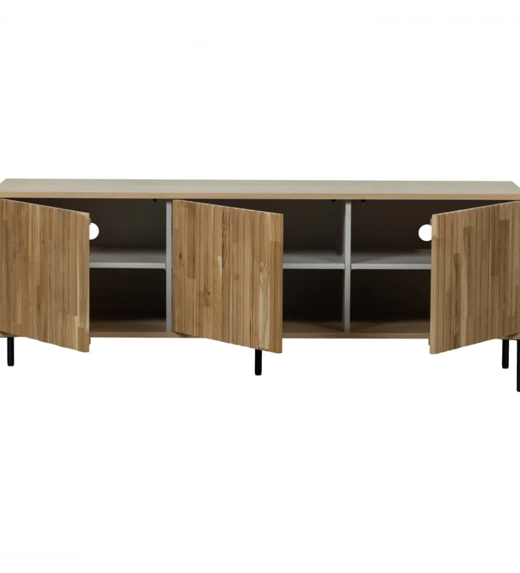 WOOOD Stolik pod TV NEW GRAVURE 150 cm drewno dębu naturalny