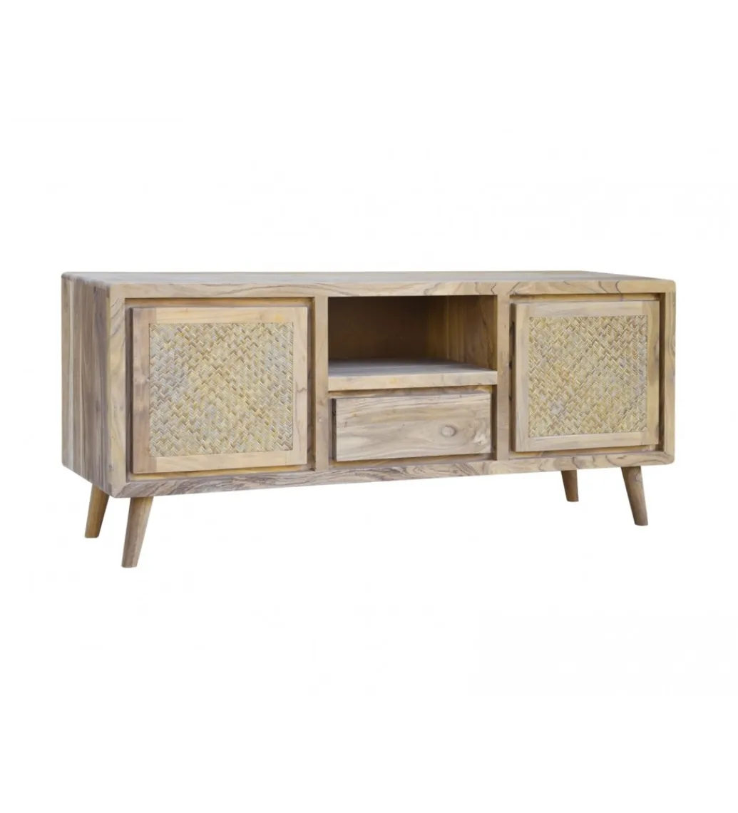 Imeri Stolik pod TV NORI 140 cm drewno akacja