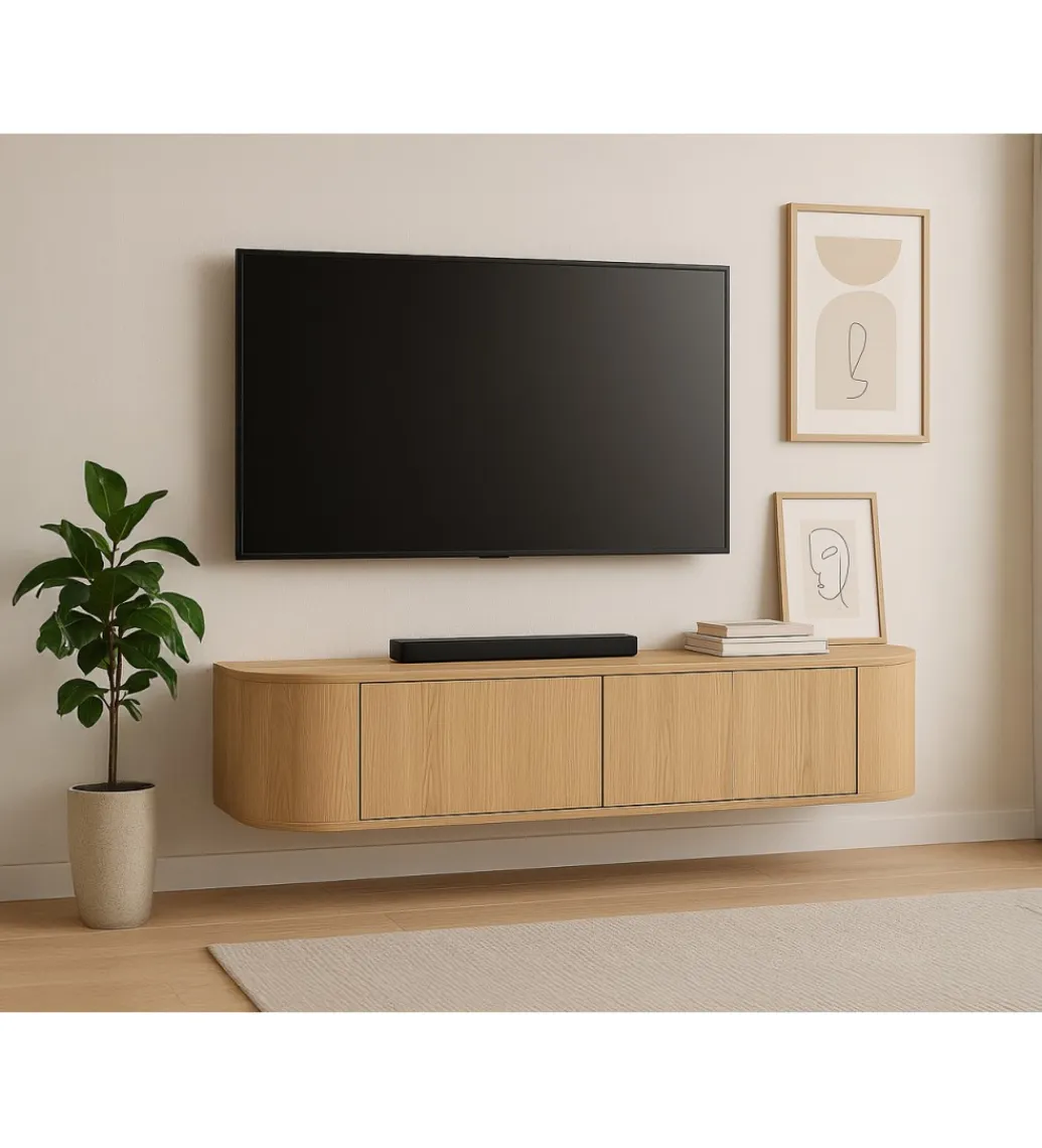 LF-Design Stolik pod TV NOVERO ZWEVEND 140 cm naturalny