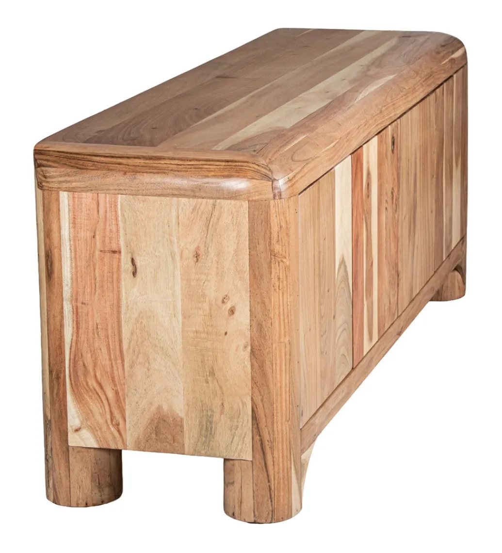Exclusivas Stolik pod TV OHALDA 140 cm drewno akacja
