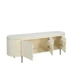 LF-Design Stolik pod TV PATO 170 cm drewno mango biały