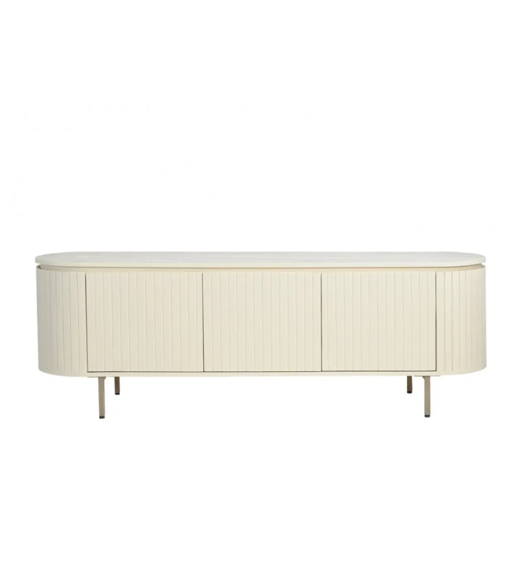 LF-Design Stolik pod TV PATO 170 cm drewno mango biały