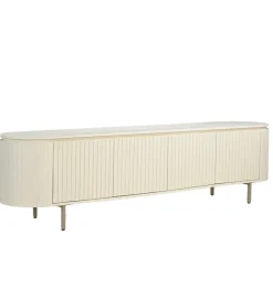 LF-Design Stolik pod TV PATOU 210 cm jasnobeżowy drewno mango