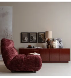 WOOOD Stolik pod TV PENCIL drewno sosny wiśniowy