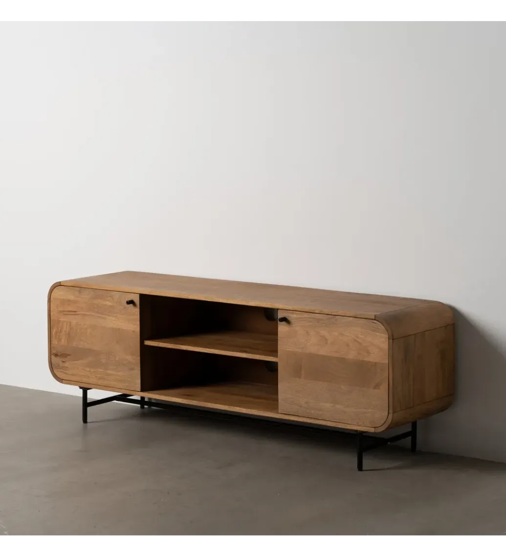 Zona-Design Stolik pod TV PINUM 160 cm drewno mango