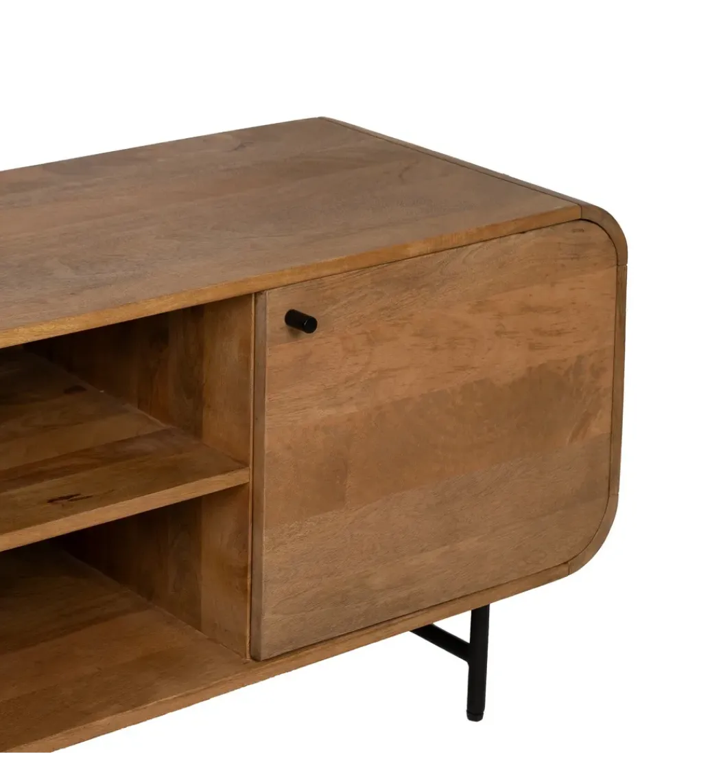 Zona-Design Stolik pod TV PINUM 160 cm drewno mango