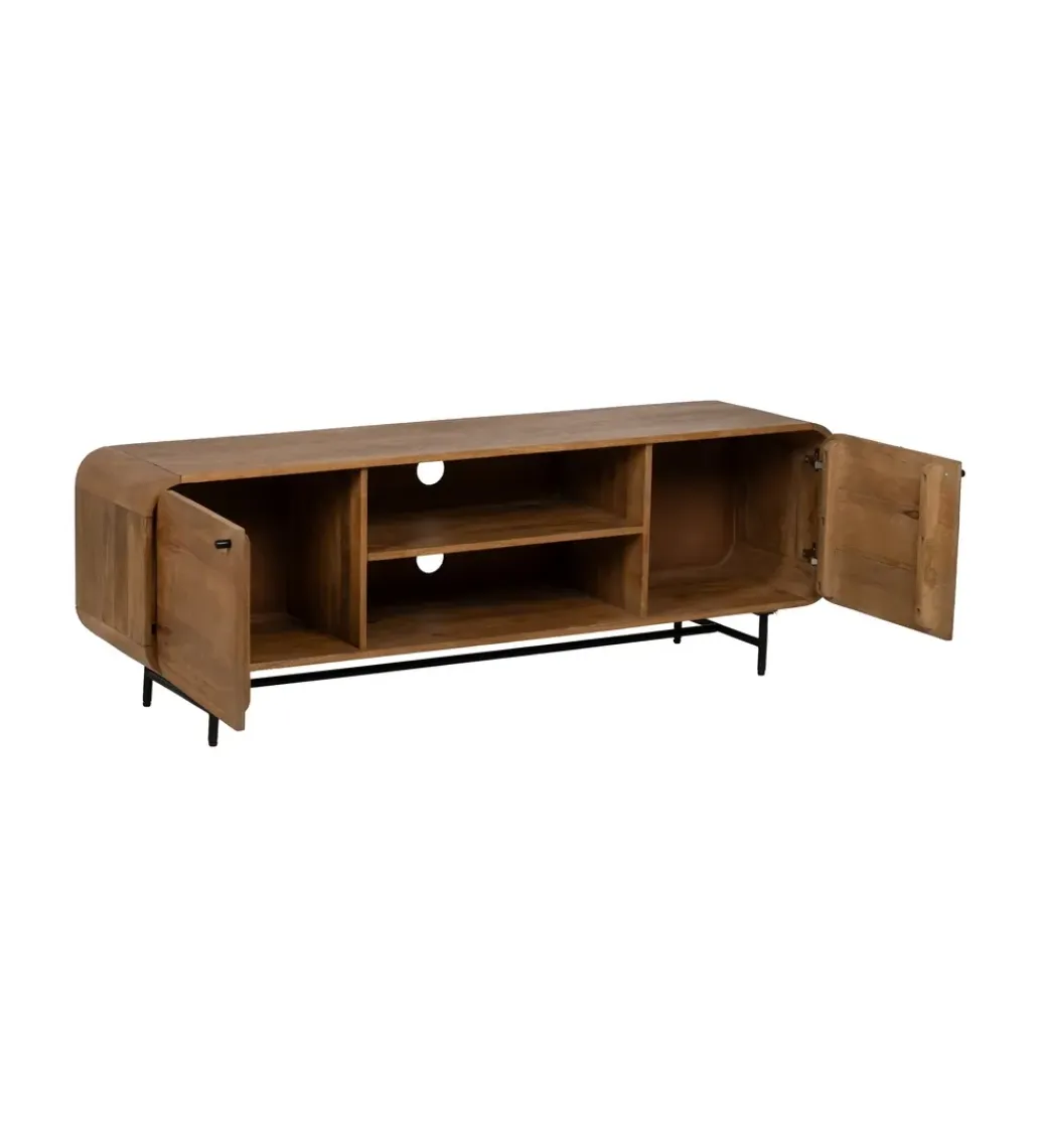Zona-Design Stolik pod TV PINUM 160 cm drewno mango