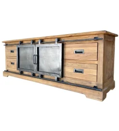 LF-Design Stolik pod TV PORTO 180 cm drewno mango naturalny