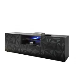 MCA Linia Włoska Stolik pod TV PRISMA 180 cm antracytowy