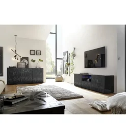 MCA Linia Włoska Stolik pod TV PRISMA 180 cm antracytowy