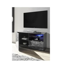 MCA Linia Włoska Stolik Pod TV PRISMA 122 Cm Antracytowy