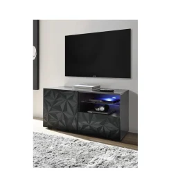 MCA Linia Włoska Stolik Pod TV PRISMA 122 Cm Antracytowy