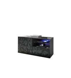 MCA Linia Włoska Stolik Pod TV PRISMA 122 Cm Antracytowy