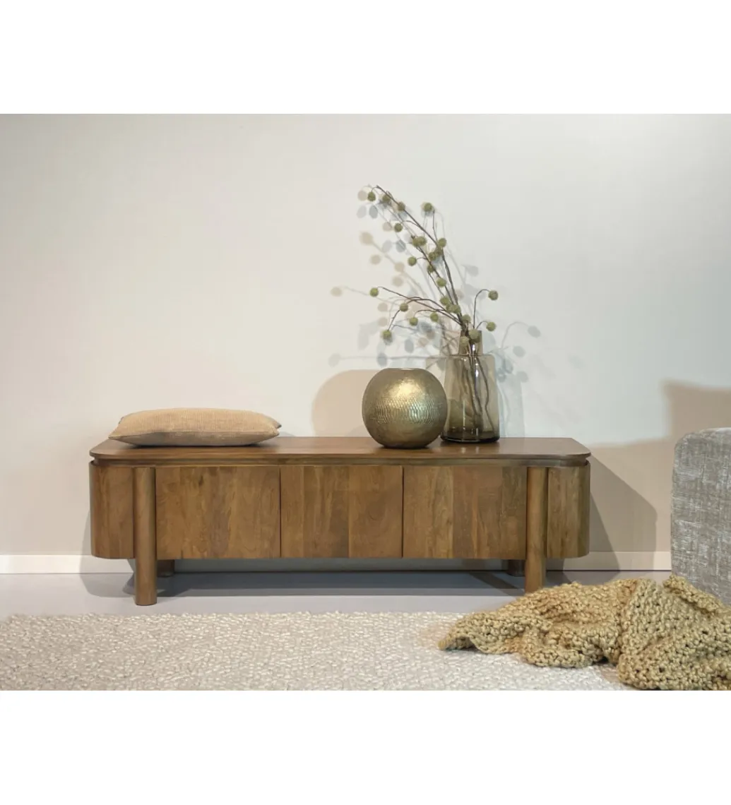 LF-Design Stolik pod TV SALANO 170 cm drewno mango naturalna