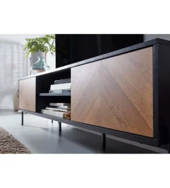 WOHNLING, GERMANY Stolik pod TV SALUZZO 163 cm w optyce dąb