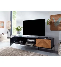 WOHNLING, GERMANY Stolik pod TV SALUZZO 163 cm w optyce dąb