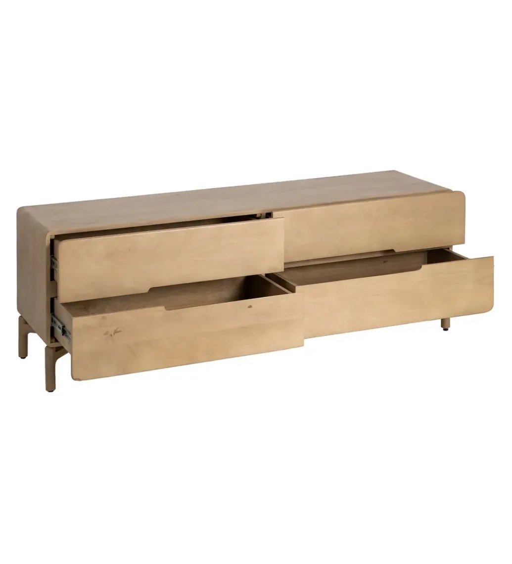Zona-Design Stolik pod TV SELVADE 160 cm drewno mango
