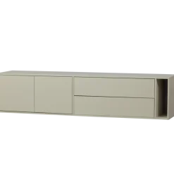 WOOOD Stolik pod TV SETTLE 200 cm drewno sosny dust
