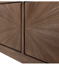 WOOOD Stolik pod TV SUN 200 cm drewno teak brązowy