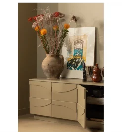 WOOOD Stolik pod TV TEO 180 cm drewno sosnowe mud