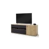 MCA Stolik pod TV VALENCIA 184 cm antracytowo naturalny