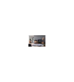 MCA Stolik pod TV VALENCIA 184 cm antracytowo naturalny