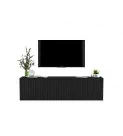 Polski Design ML Stolik pod TV wiszący ELPIS 150 cm czarny