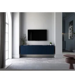 Polski Design ML Stolik pod TV wiszący ELPIS 150 cm granatowy