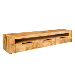 Invicta Interior Stolik pod TV wiszący IRON CRAFT 160 cm drewno mango