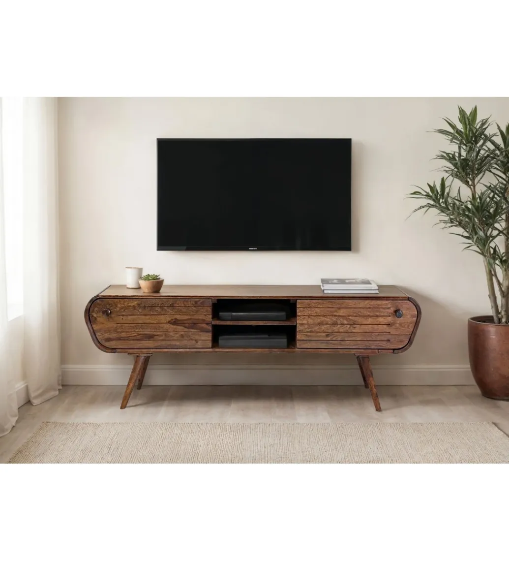WOHNLING, GERMANY Stolik pod TV WOHNLING 160 cm drewno sheesham