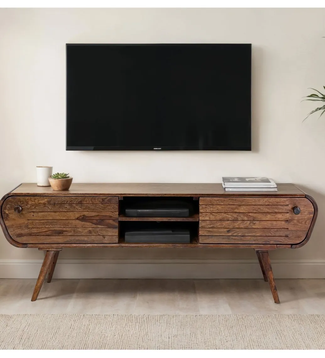 WOHNLING, GERMANY Stolik pod TV WOHNLING 160 cm drewno sheesham