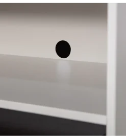 WOOOD Stolik pod TV YISSA 70 cm półka otwarta szara