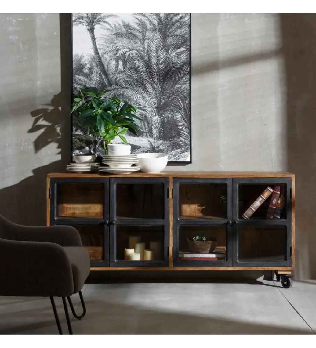 Zona-Design Stolik TV KORTADO 160 cm drewno mango