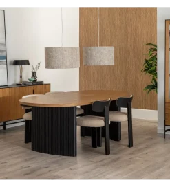 Zona-Design Stół ORLEANS 220 cm naturalny, czarny