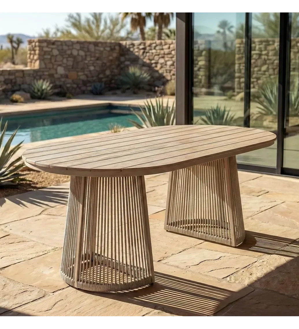 Zona-Design Stół OROTENA 180 cm naturalny biały