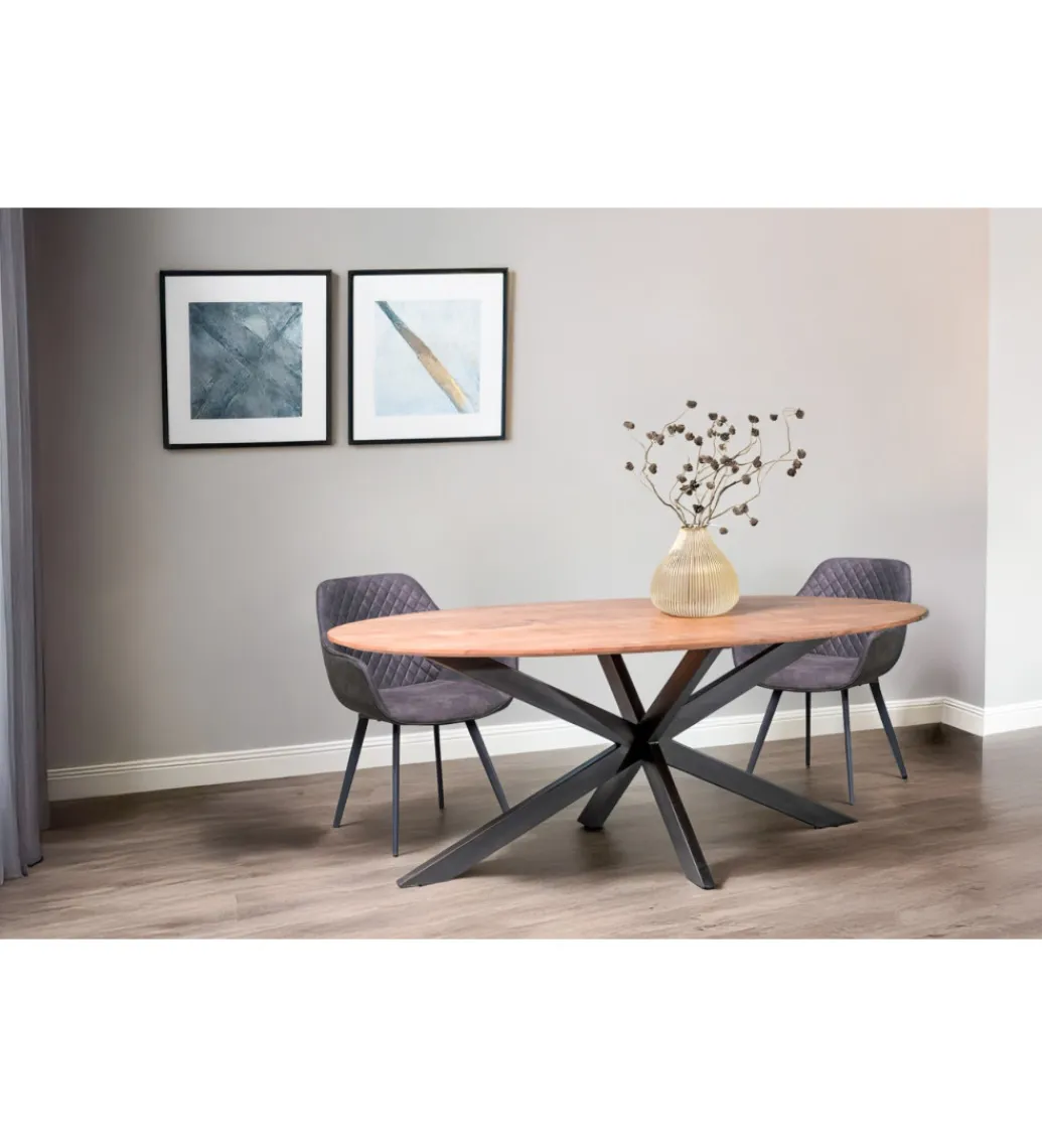 LF-Design Stół owalny ACASIA 240 cm drewno akacja
