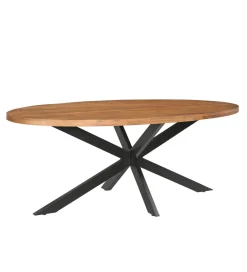 LF-Design Stół owalny ROCKY 240 cm drewno mango