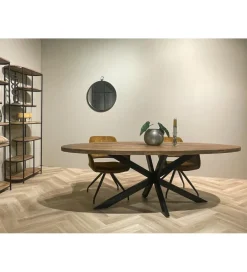 LF-Design Stół owalny ROCKY 240 cm drewno mango