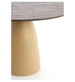 L&L Stół PALMIRA 120 cm naturalny beżowy mat