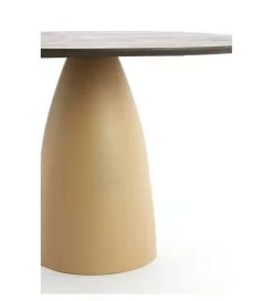 L&L Stół PALMIRA 120 cm naturalny beżowy mat