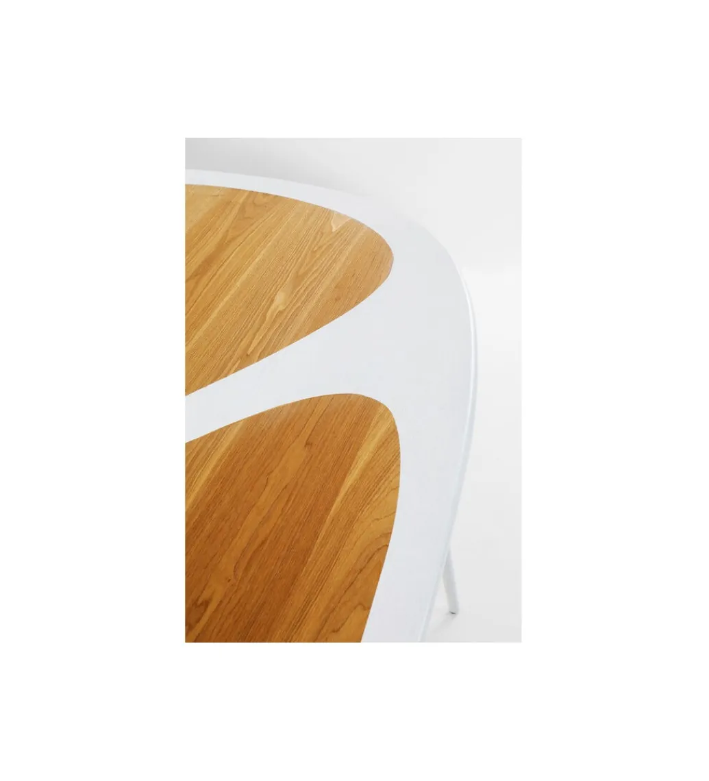 KARE Stół PETAL 200 x 100 cm naturalny biały