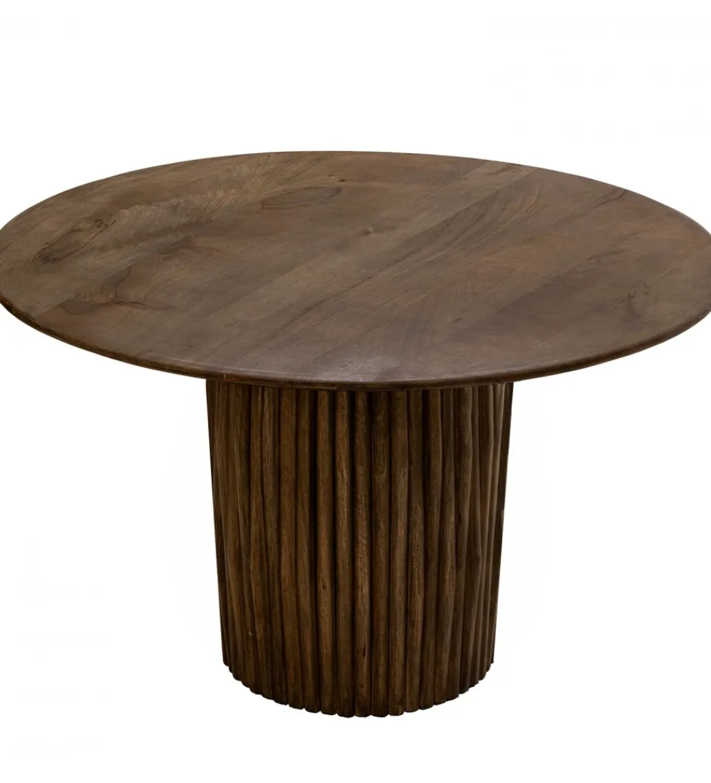 Exclusivas Stół RACTA 120 cm drewno mango brązowy