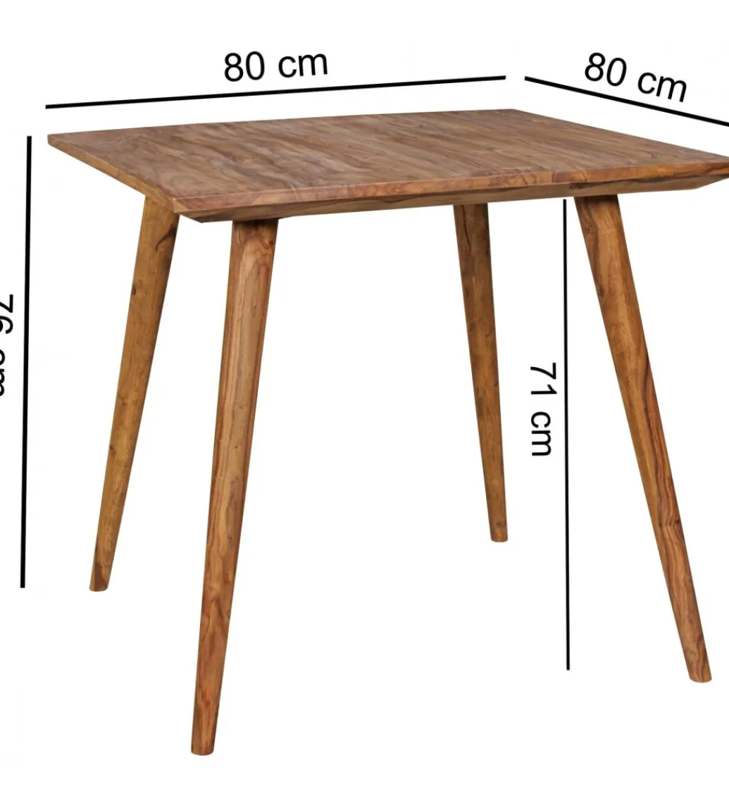 WOHNLING, GERMANY Stół REPA 80 cm drewno shesham