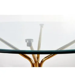 Halmar Stół RONDO 100 cm transparentny
