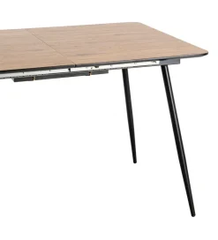 Zona-Design Stół rozkładany ESTANDNO od 120 do 160 cm naturalny czarny
