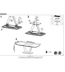 Halmar Stół rozkładany FANGOR 160 CM - 220 cm szary