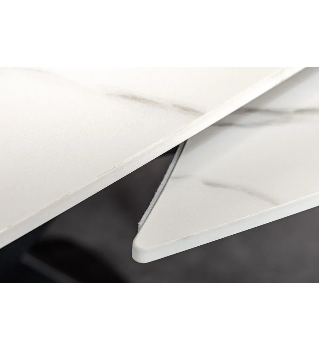 Invicta Interior Stół rozkładany INCEPTION od 130 do 190 cm ceramiczny blat w optyce marmuru